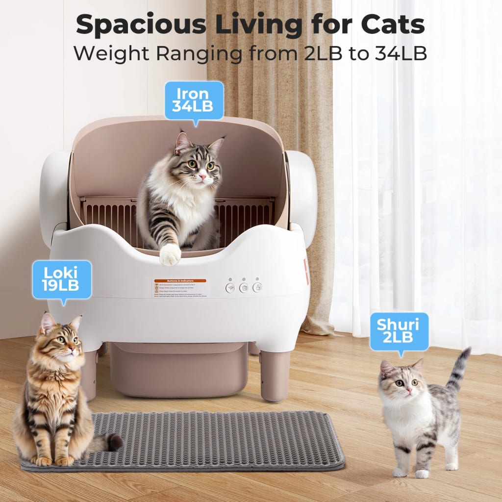 Smart Self-Cleaning Litter Box